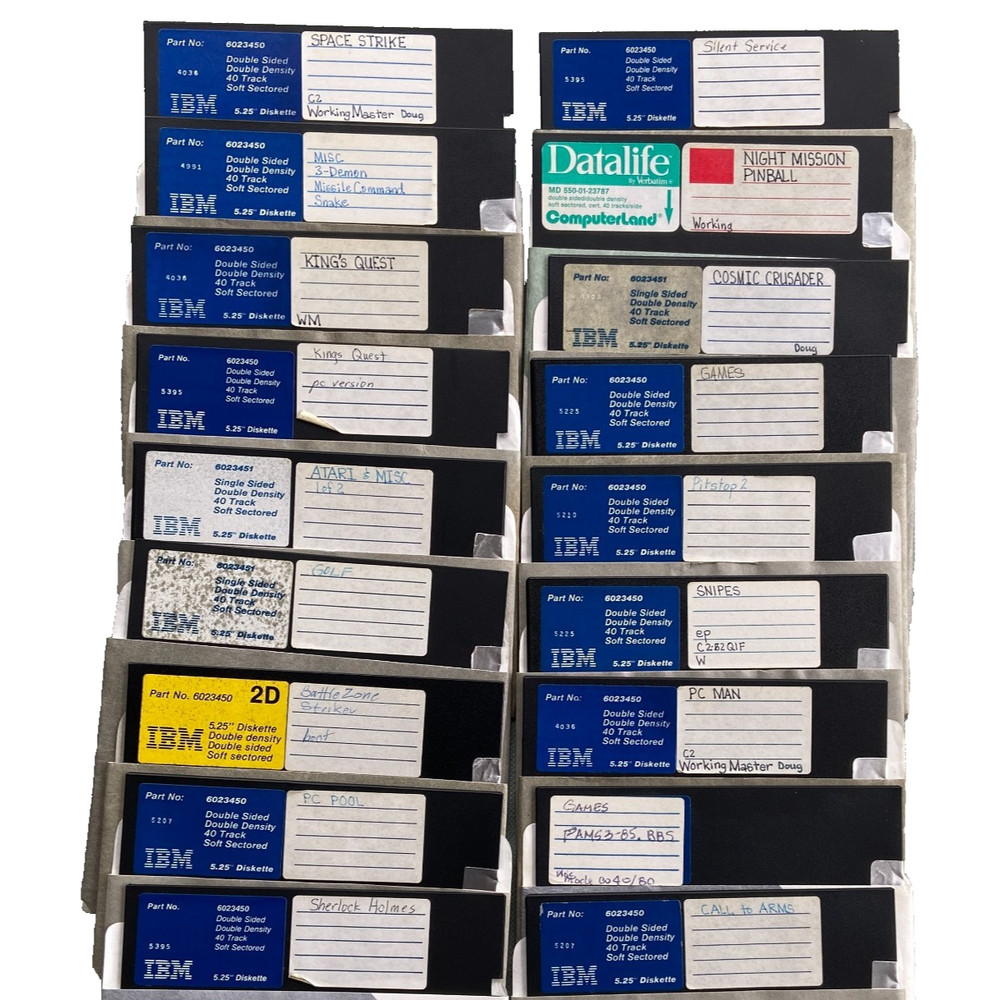 Game Lot Space Strike Kings Quest Missile Command Atari Pitstop Night Mission