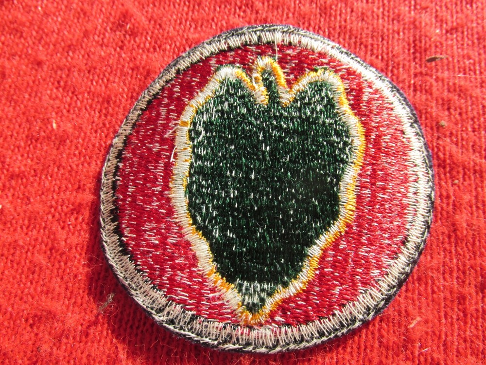 US Army 24th Division patch cut edge fully Embroidered no glow