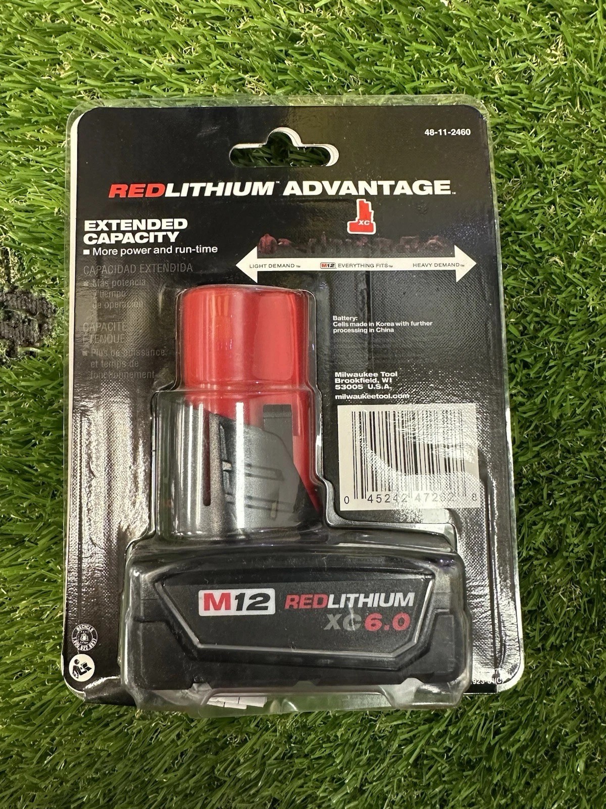 2 PCS MіІwaukеe 48-11-2460 M12 12V RED LITHIUM XC 6.0 Extended Capacity Battery