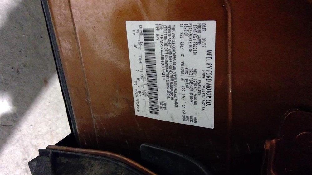 Steering Column Push Button Start Fits 16-18 EDGE 1027755