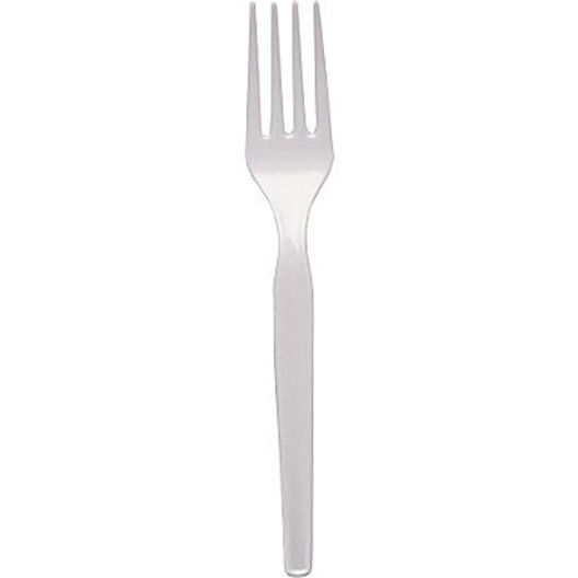 Dixie Heavy Medium Weight Plastic Forks White 100 per Pack Strong