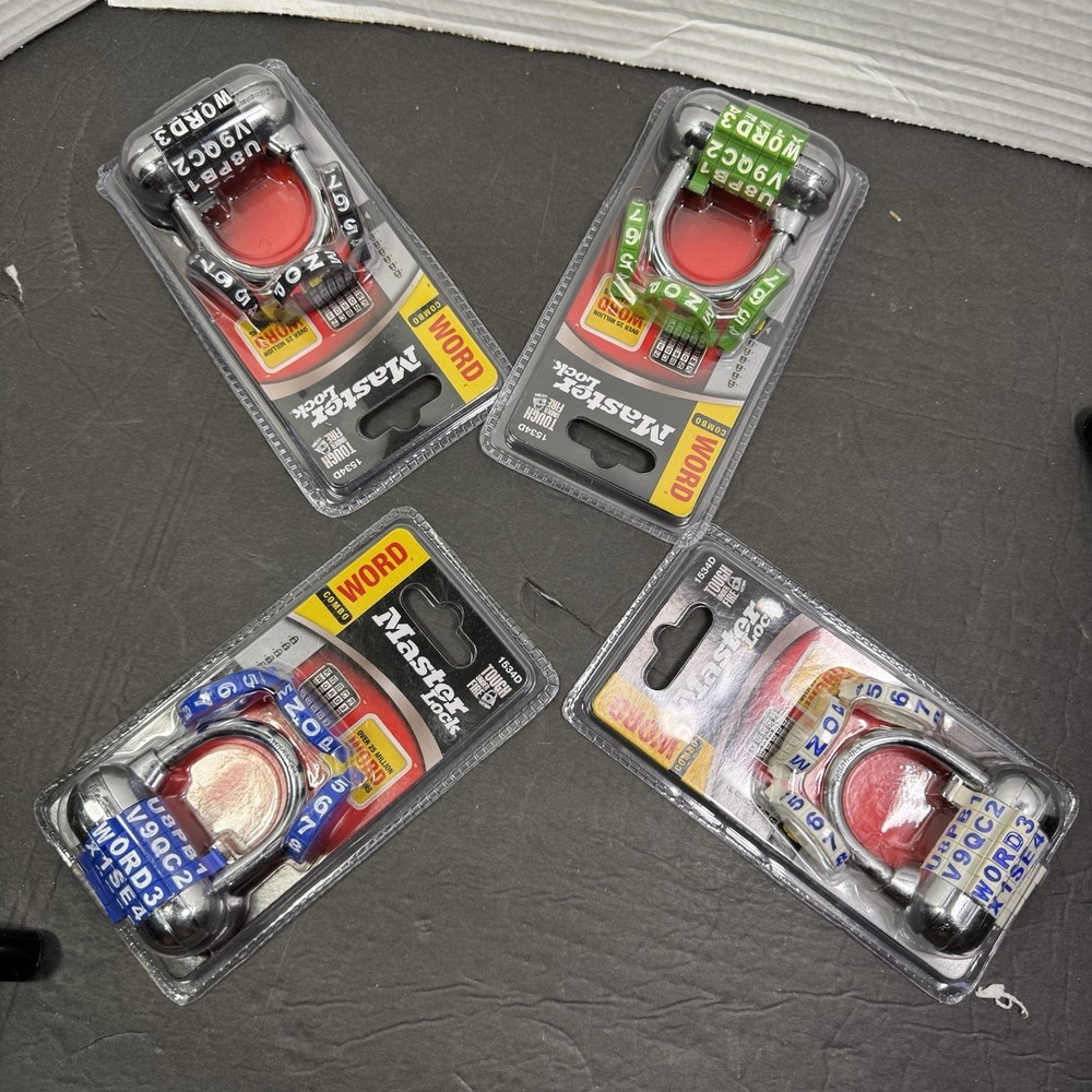 Master Lock Password Plus Word Combination Lock 1534D - Color Varies