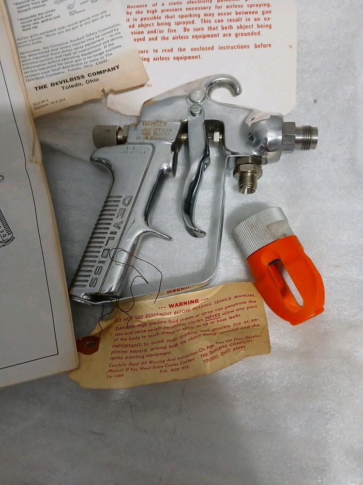 DeVILBISS SPRAY GUN JGB-509 MADE IN U.S.A.