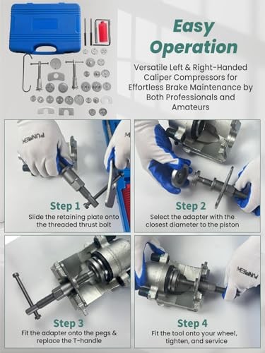 Brake Caliper Compression Tool 36 Piece Disc Brake Caliper Tool Kit for Pad