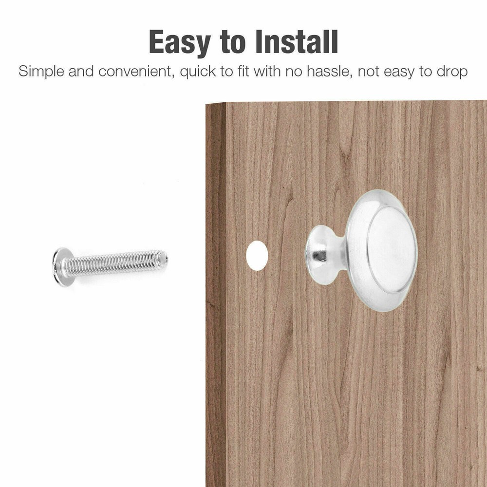 40PCS Brushed Nickel Cabinet Knobs Drawer Pulls Stainless Steel Kitchen Hardware