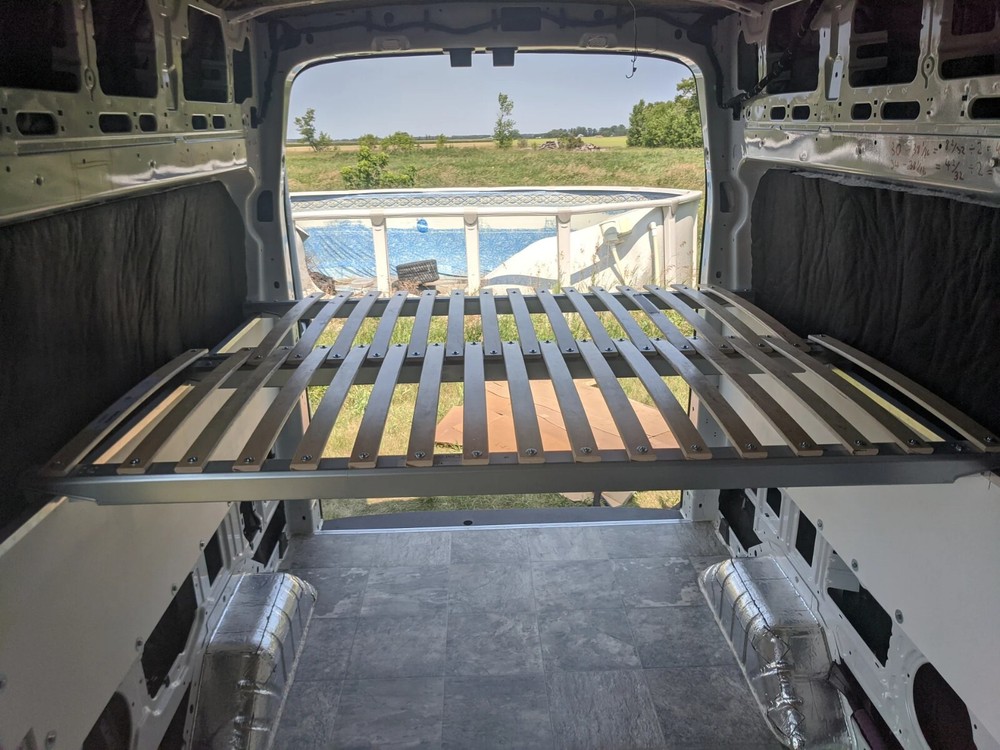 3x Beam Camper Van Full Bed Central Support Adjustable 55" to 79" Sleeper