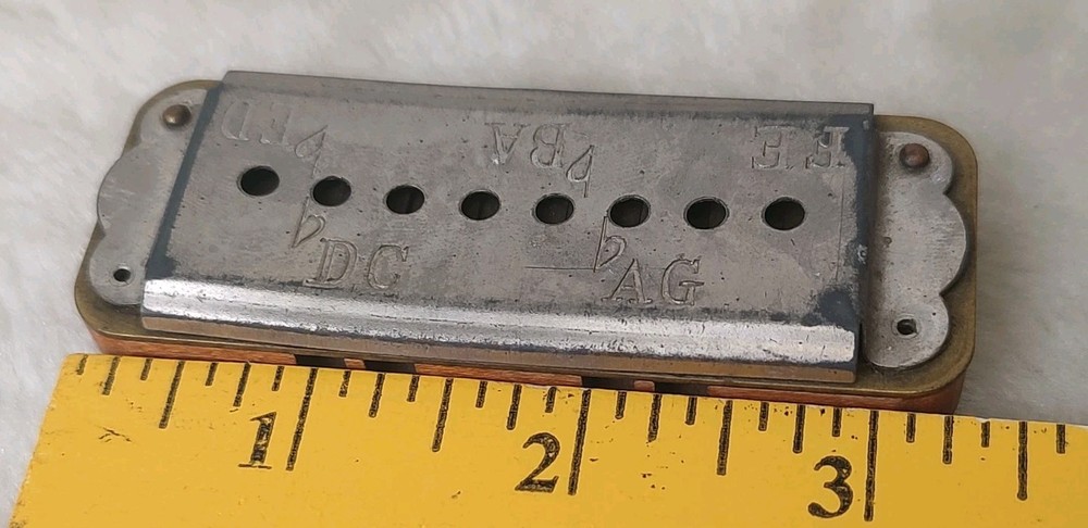 Vintage Eagle Chromatic Harmonica Standard 1930's Made in America Untested
