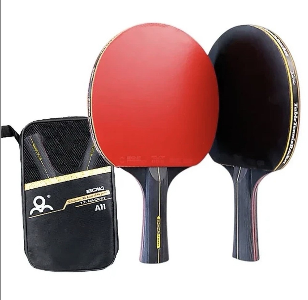 Table Tennis Racket Set Black/Red