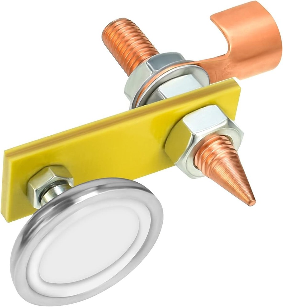 Strong Magnetic Ground Clamp for Welders - Copper Tail for Enhanced Performance