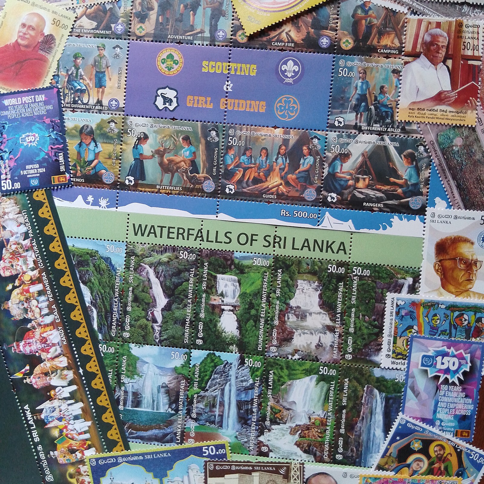 Sri Lanka Stamps Collection 2024 Year Pack Ceylon 45 Stamps (24 Individual,3MS)