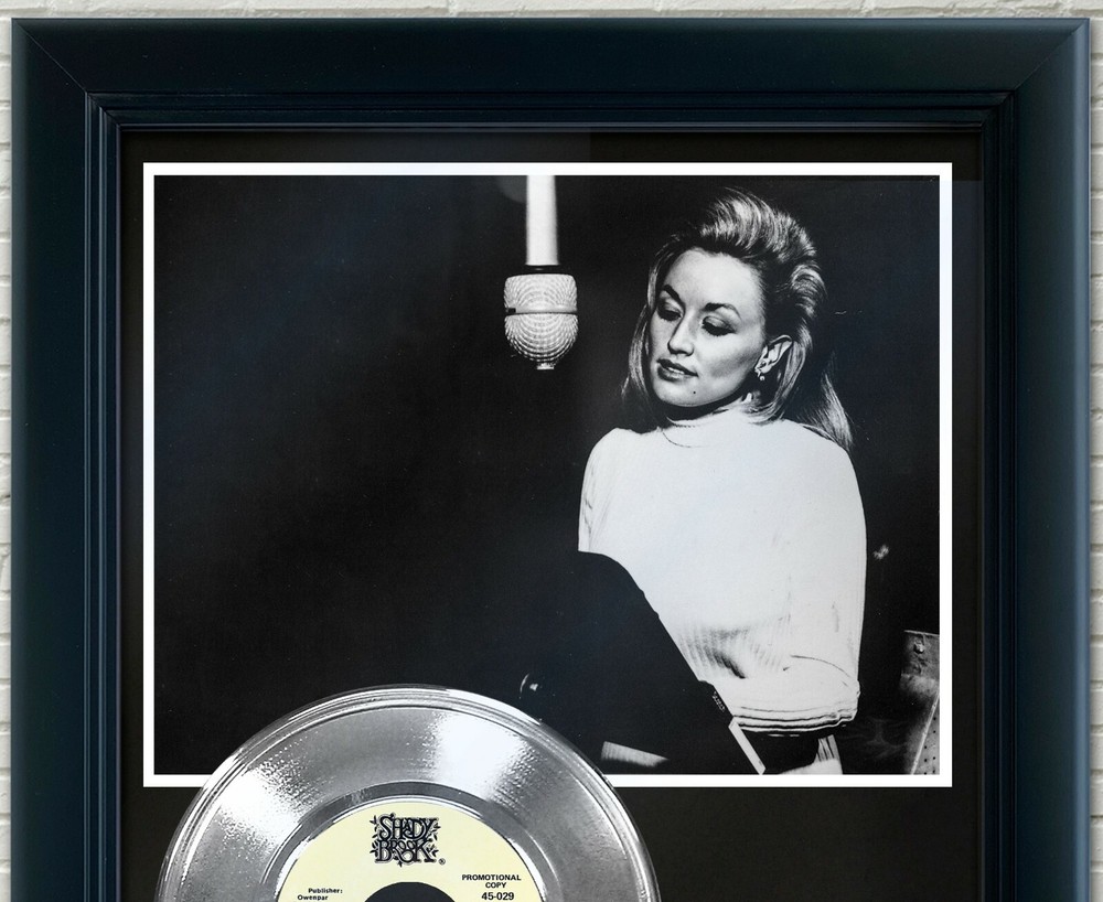 Dolly Parton "Jolene" Framed 45 Silver Record Display