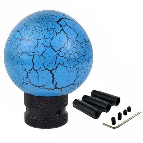 Round Shift Knob Car Stick Shifter Knobs Thunder Ball Gear Lever Shifing Blue