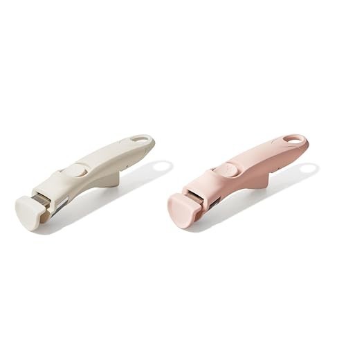 Detachable Cookware Handle - Universal Replacement for Pots & Pans (White Pink)