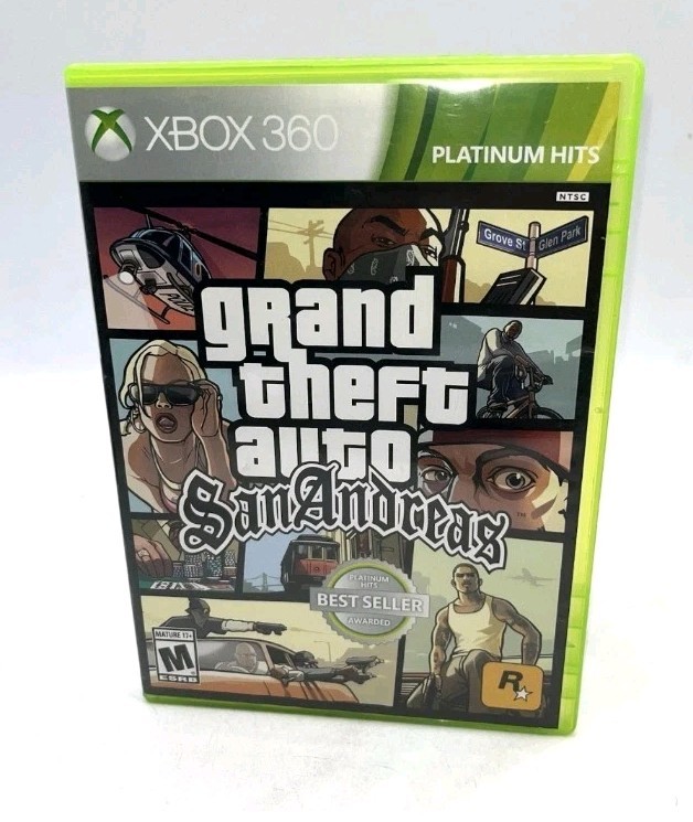Grand Theft Auto: San Andreas Xbox 360 Authentic Replacement Case Only