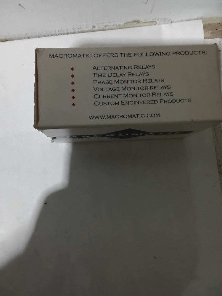 Macromatic TR-65122 Series B REPEAT CYCLE Input Voltage: 120 VAC/DC (A7A)