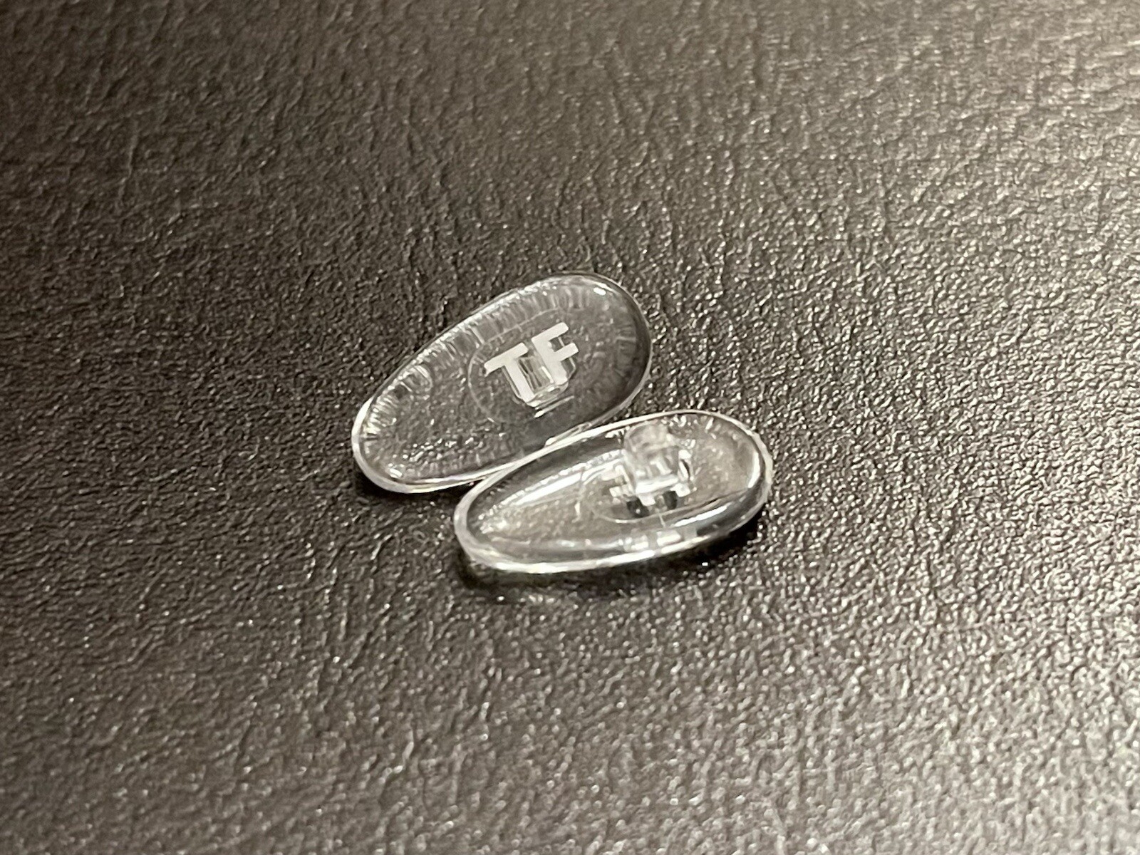 New High Quality Replacement Snap-In Nose Pads for Tom Ford Eyewear Silver Pair