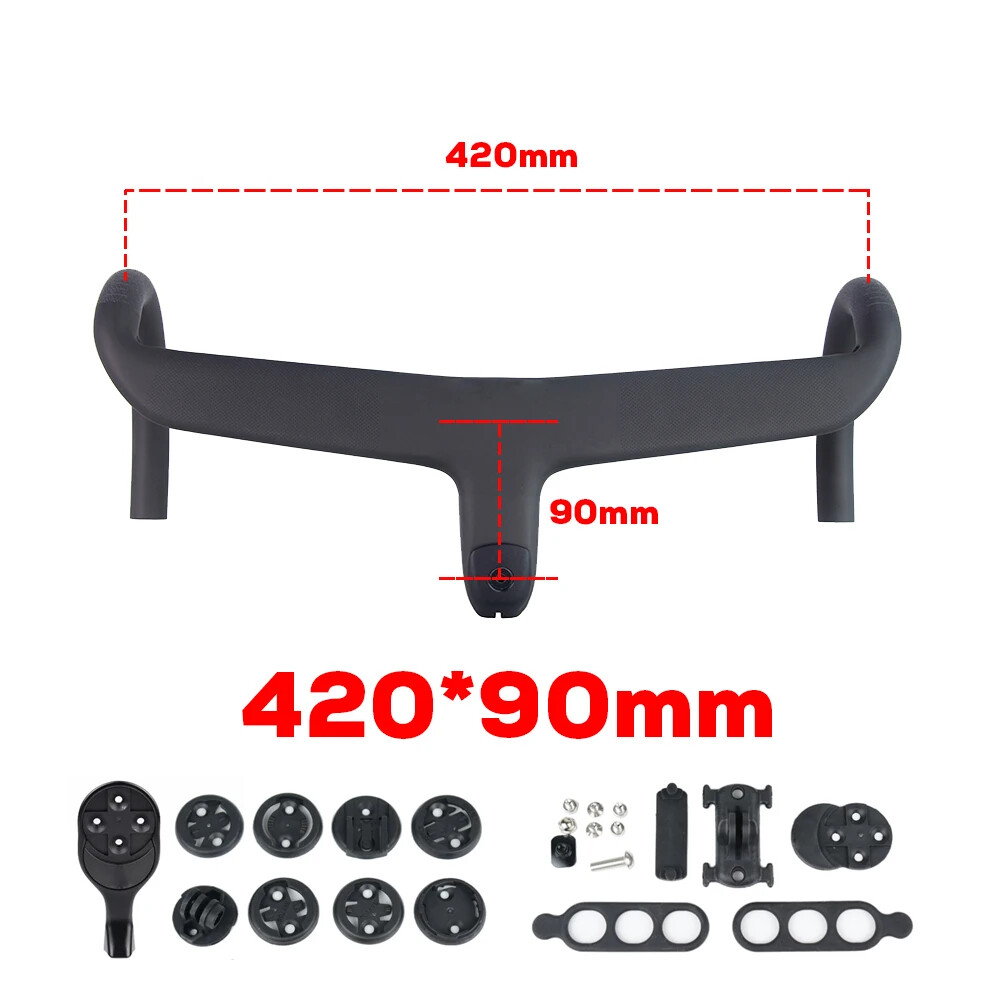 Full Internal Cable Routing Road Bicycle Drop Bar Carbon Integrated Handlebar