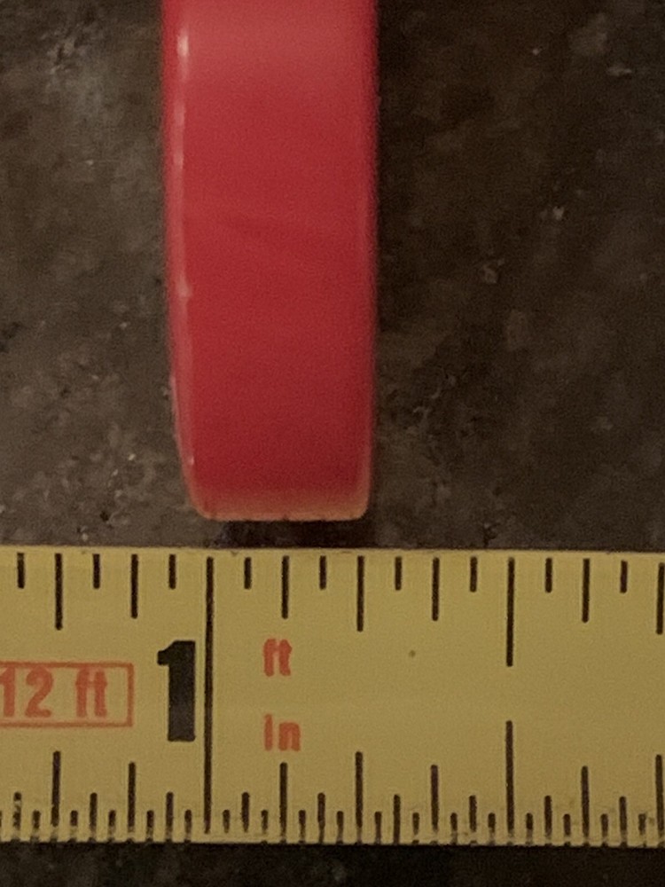 30 Vintage Red & Yellow Bakelite Backgammon Pieces + Dice