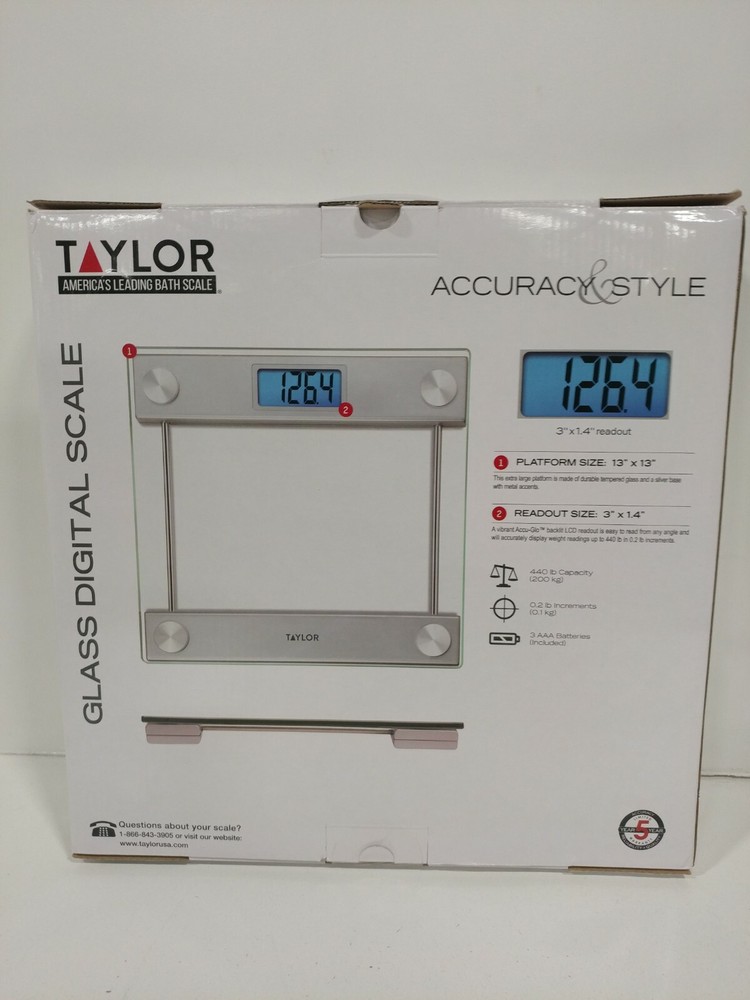 Taylor Precision Products Glass Electronic Scale