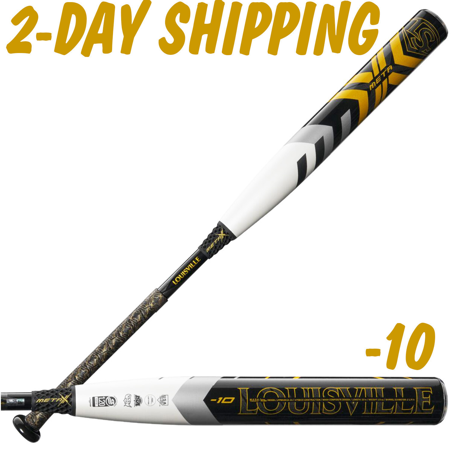 FASTPITCH BAT 34"/24 oz BUNDLE | 2024 Louisville Meta + 2015 DeMarini CF7 Insane