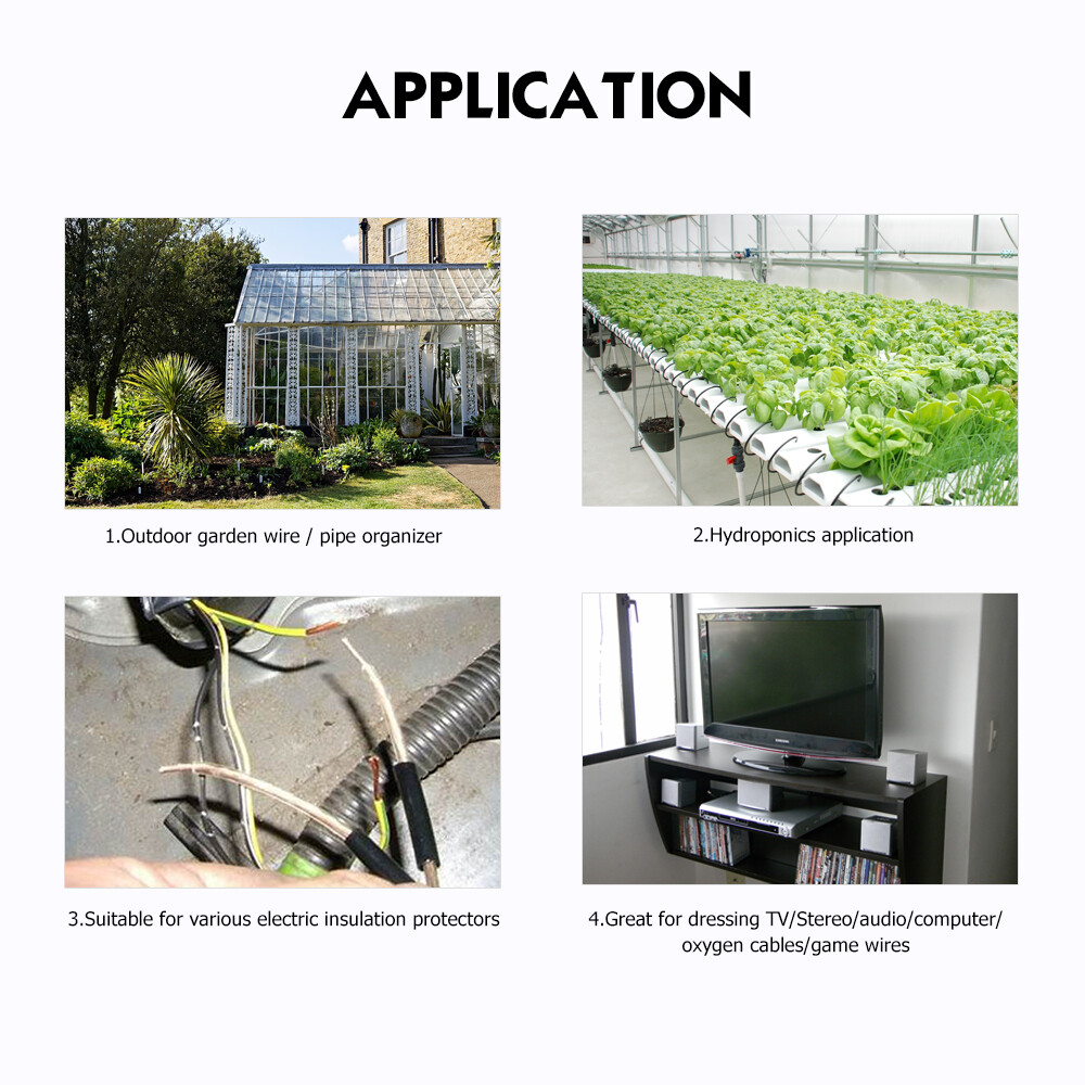 Flexible Conduit Split Wire Loom Corrugated Electrical Car Wire Cable Protection