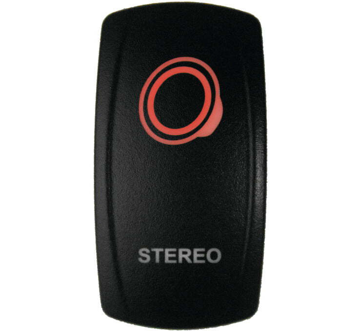 DragonFire Racing 522623 Lighted Stereo On/Off Red Switch