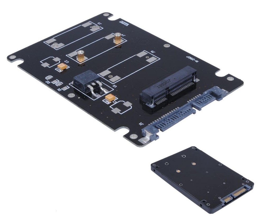 Converter Adapter With Mounting Screws Support mSATA SSD to 2.5" SATA interface