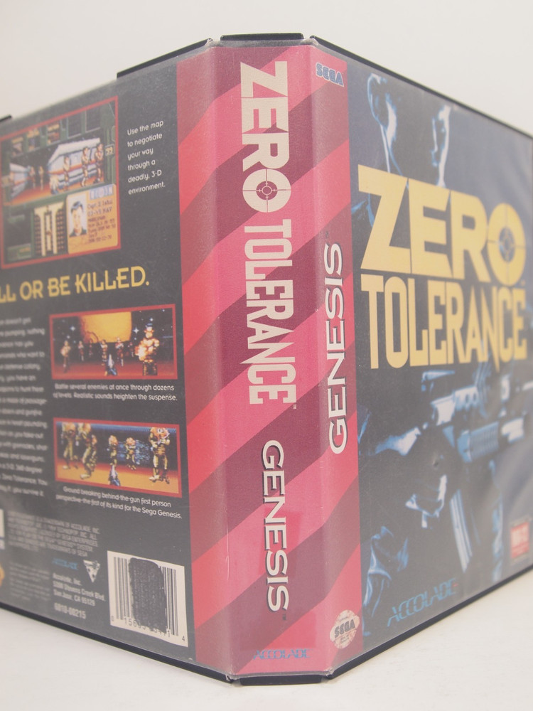 Zero Tolerance Case (SEGA Genesis) Authentic BOX ONLY