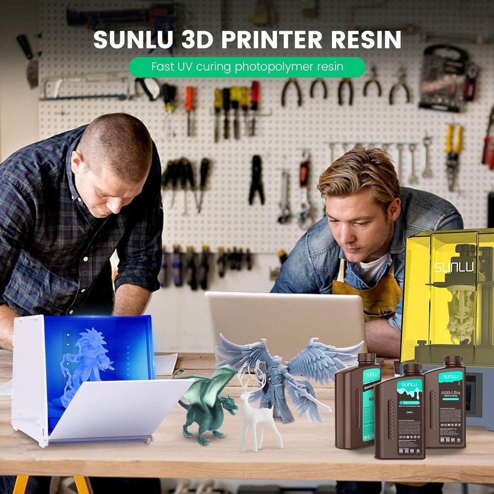 3kg Fast Curing 3D Printer Resin - Compatible with Most Printers, Dark Grey