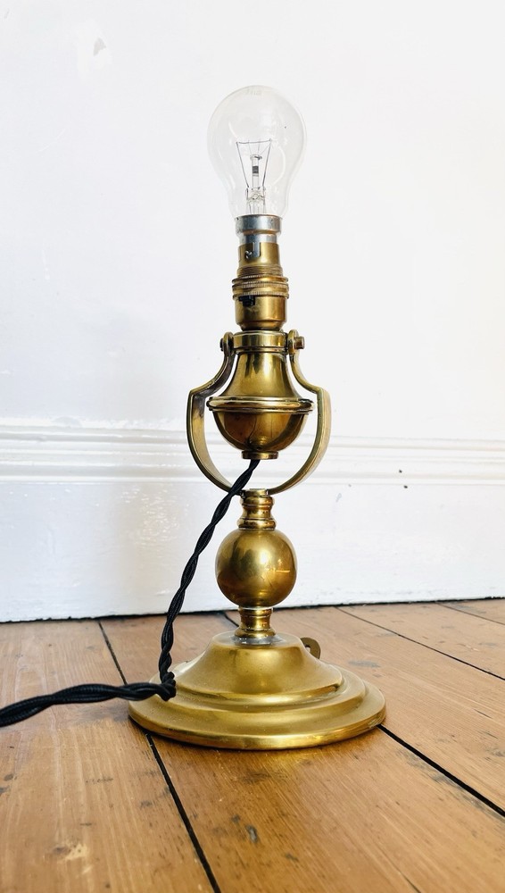 Antique Brass Gimbal Lamp