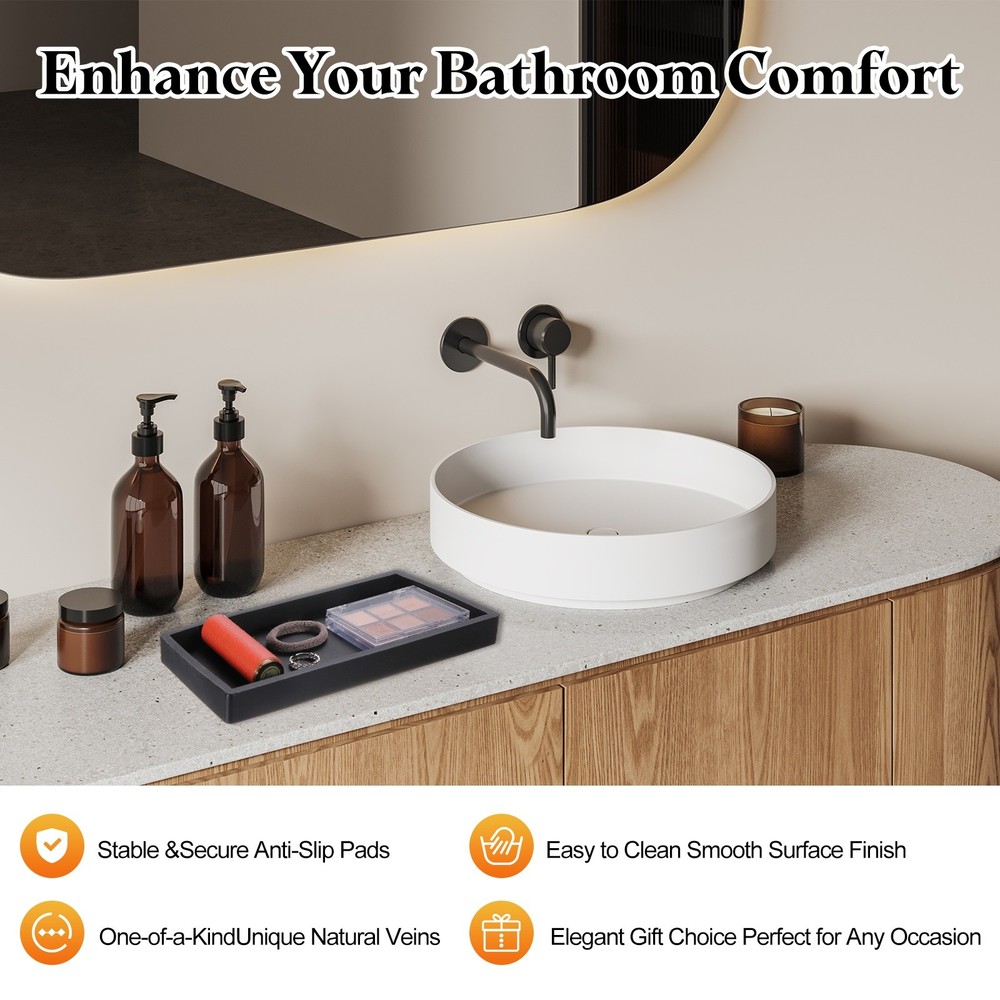 Silicone bath tray 30x12cm, rectangular toilet tray white