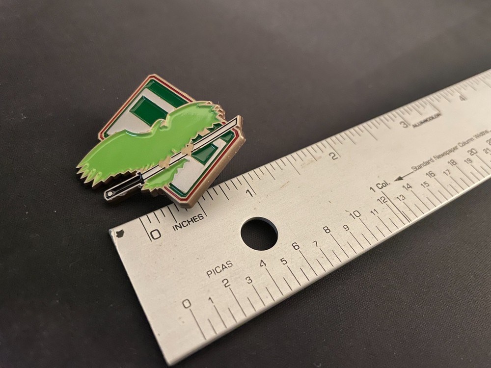 Battletech Mechwarrior Clan Jade Falcon Enamel Pin