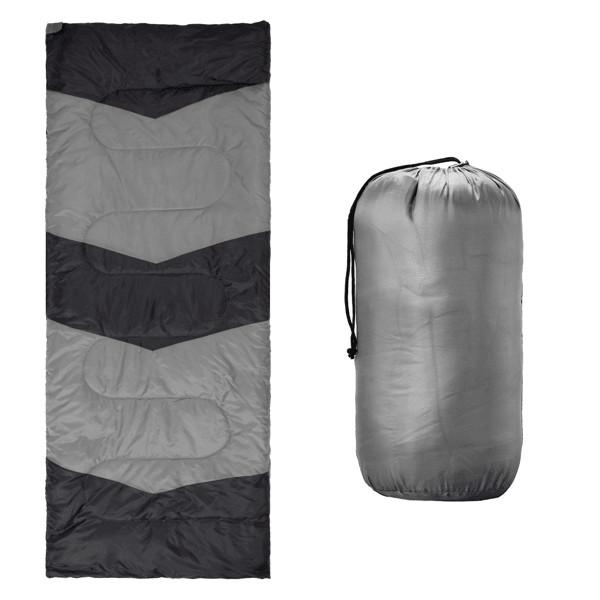 Lightweight Waterproof Sleeping Bag Compact Envelope Camping Hiking Warm Gray