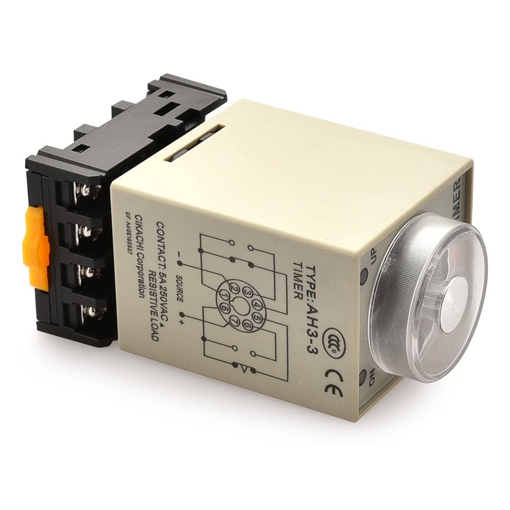 Baomain AC 220V AH3-3 Time Delay Relay Solid State Timer 8 Pins 60Min with...