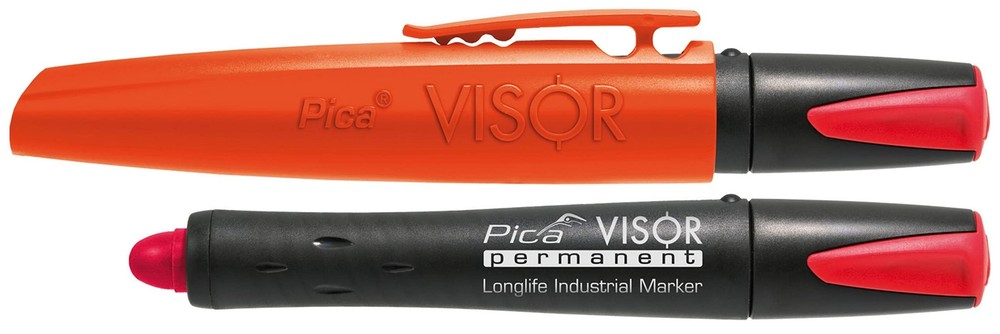 Pica Visor Permanent Marking Crayon, Blue