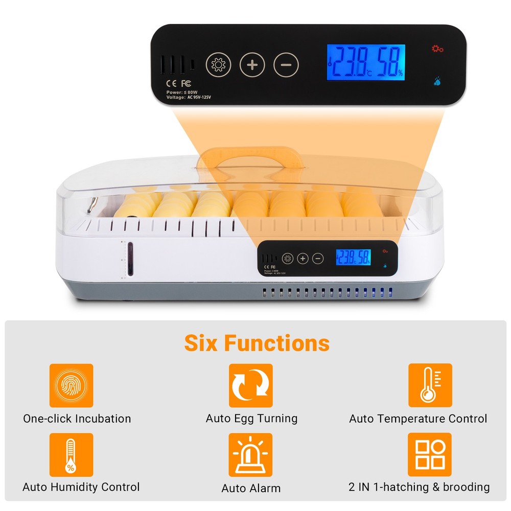 35 Eggs Incubator Automatic Digital Chicken Egg Hatcher w/Temperature Control US