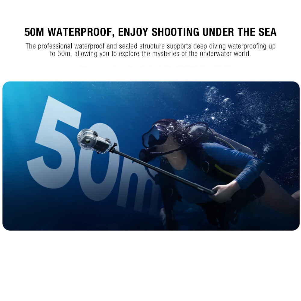 50M Camera Underwater Waterproof Case Diving Shell Protective For Insta360 X3