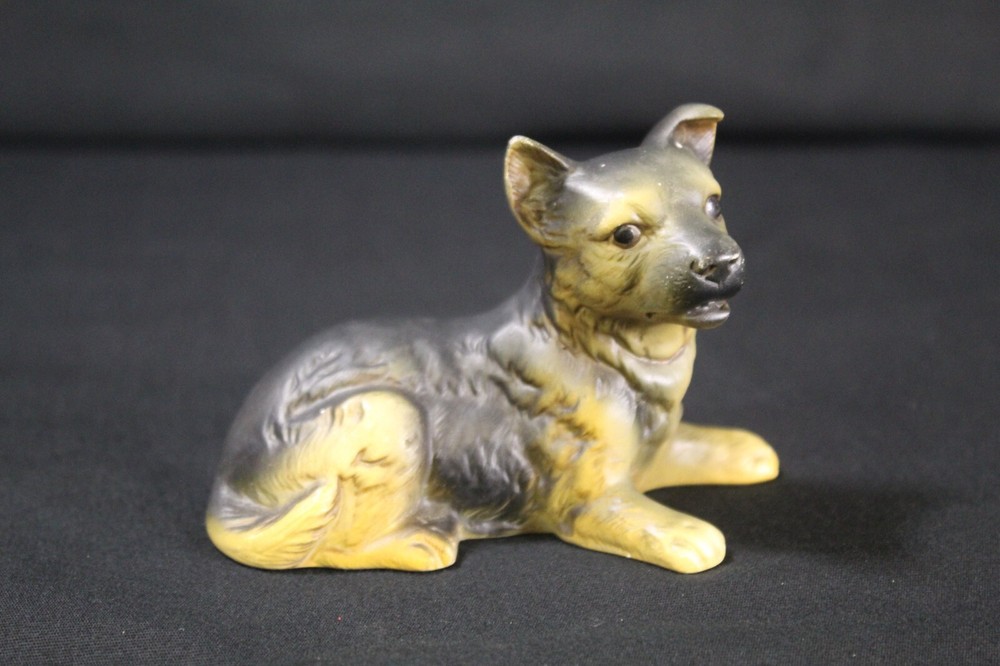 German Shepard Ceramic Dog Figure