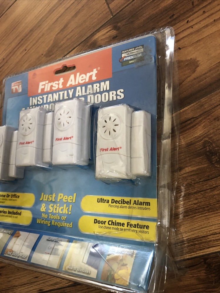 First Alert Premium Home Security For Windows or Doors Alarm System Open Box