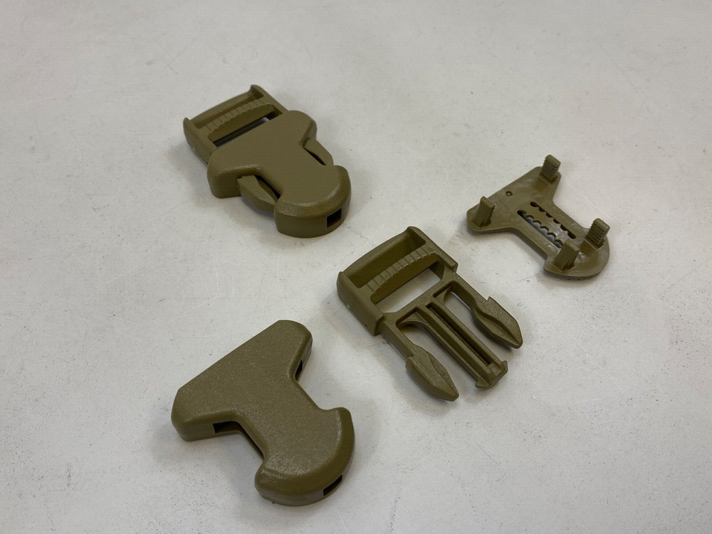 1" ITW Side Release Surface Mount Surmount Replacement Buckle TAN