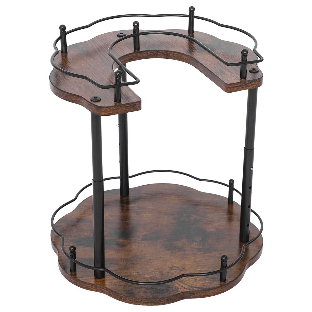 Spice Organizer Rack, Height Adjustable Rotating Spice Organization for Cabinet