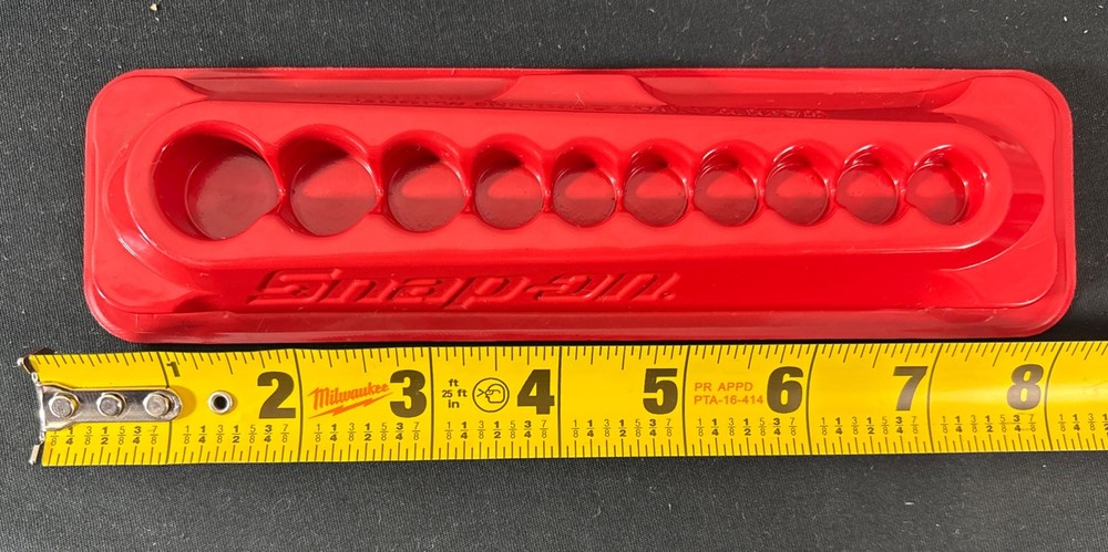 Snap-On Tools 1/4" Dr. Shallow 10pc Socket Set Magnetic Organizer Tray PAKTY233