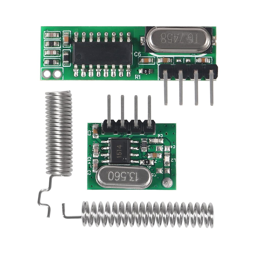 5PCS 433MHz Wireless RF Transmitter Receiver DIY Kit Antenna Arduino Module