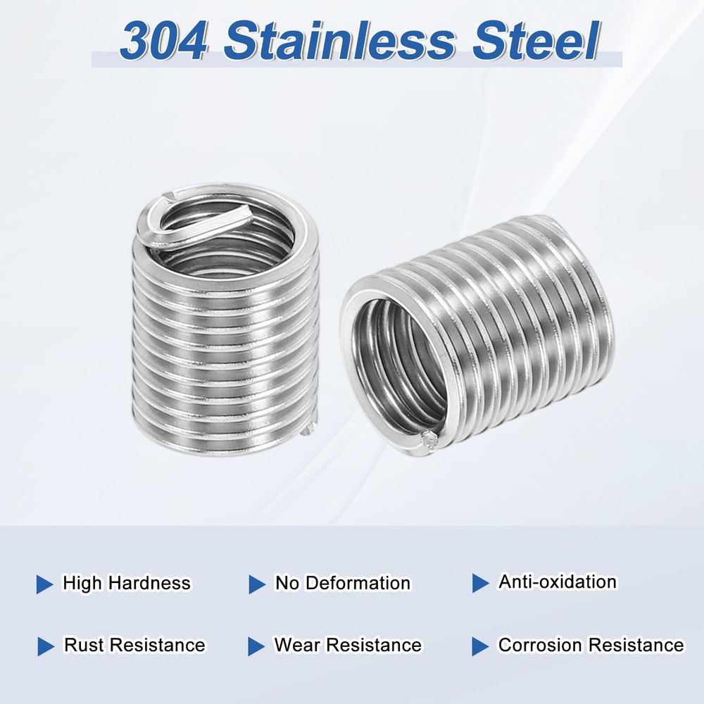 20pcs Wire Thread Inserts 3/8-16 UNC 2D 19mm Helical Threaded Sleeve