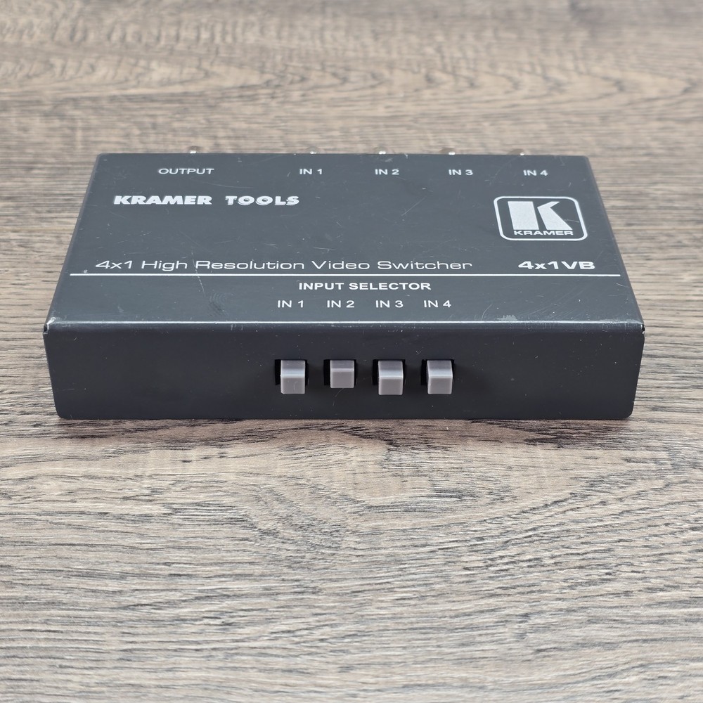 Kramer Tools 4x1VB High-Resolution Video Switcher - Tested Working