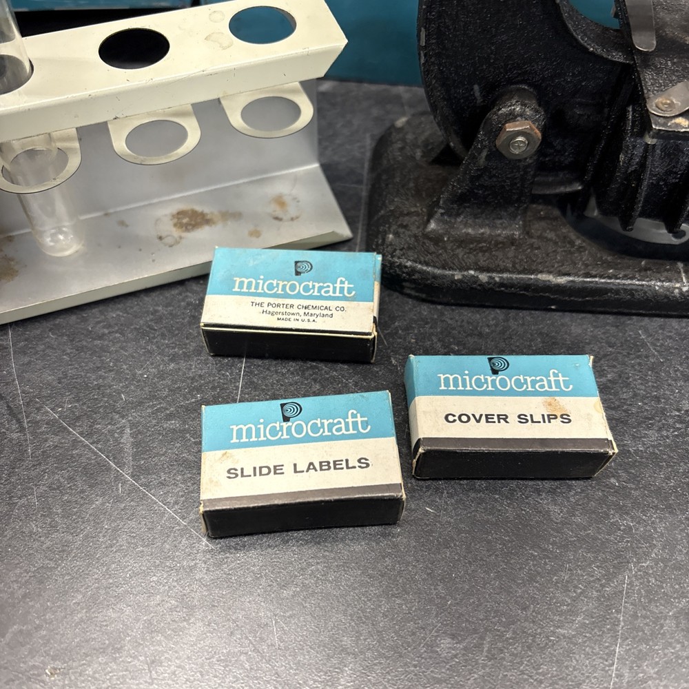 Vintage Porter Science Microcraft Microscope Lab No. 2105, Untested