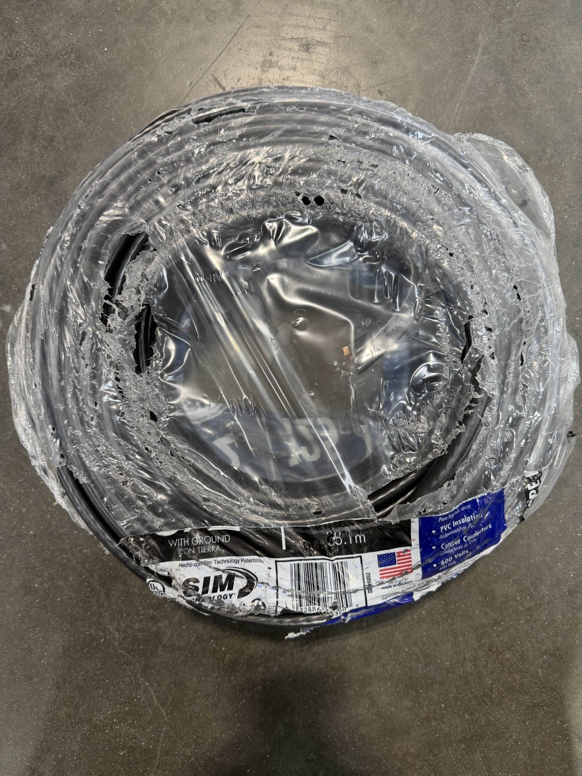 Southwire 125 ft. 6/2 Stranded Romex SIMpull CU NM-B W/G Black Wire