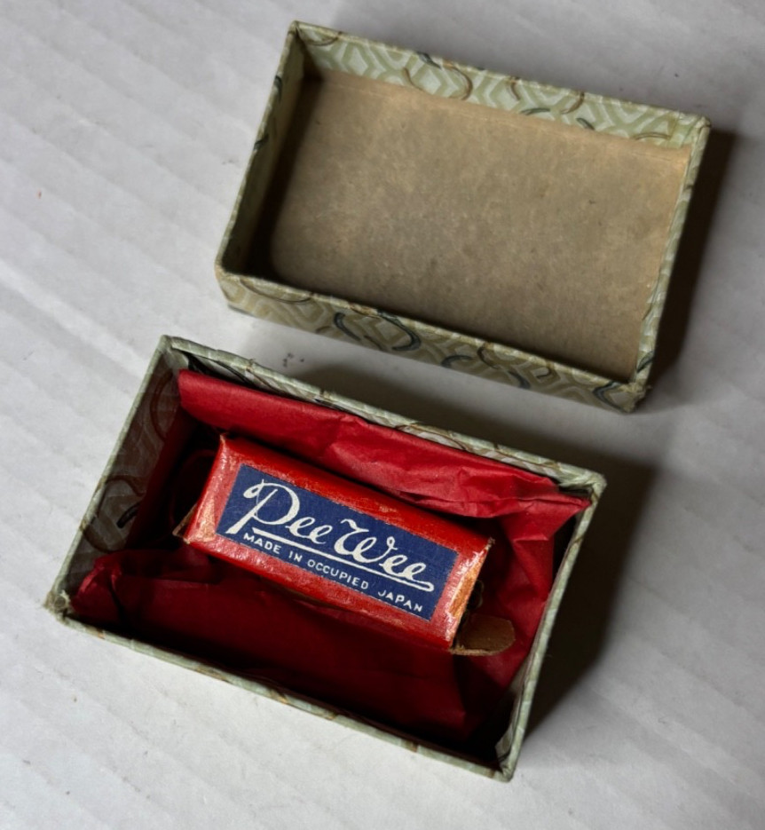 1940s PeeWee Harmonica - Occupied Japan -- With Original Packaging & Gift Box