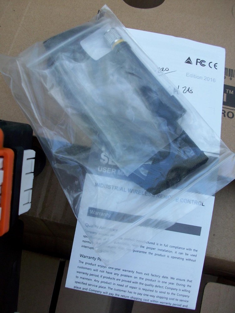 UTING TELECONTROL-MODEL F24-12D WIRELESS REMOTE HOIST CONTROL?