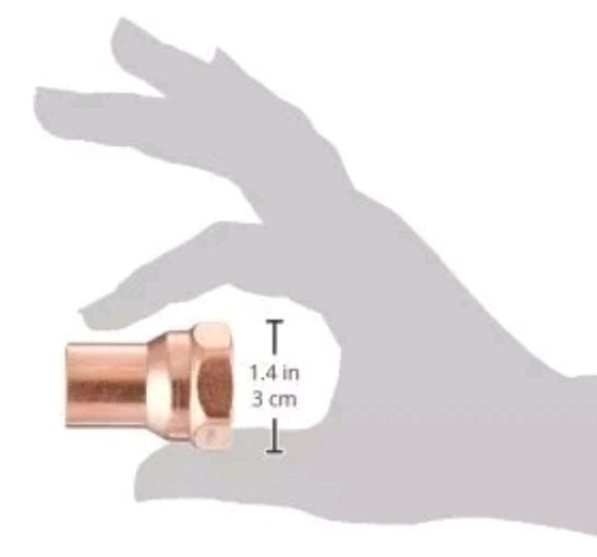 NIBCO Female Fitting Adapter 603-2, 3/4 Fitting Adapter, Fitting (Copper)